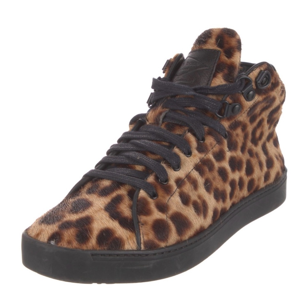 Rag & Bone Leopard High Top Sneakers Size 8 Excellent Condition